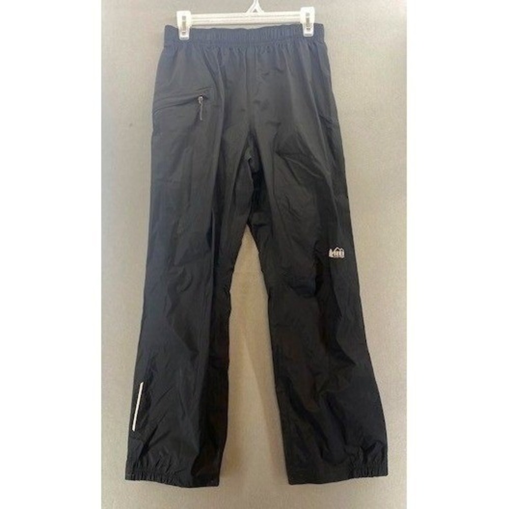 REI Youth Rain Pants Large 14-16 Black Adjustable Nylon‎